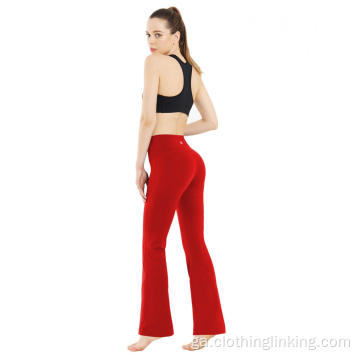 Pants yoga bootcut dubh na mban